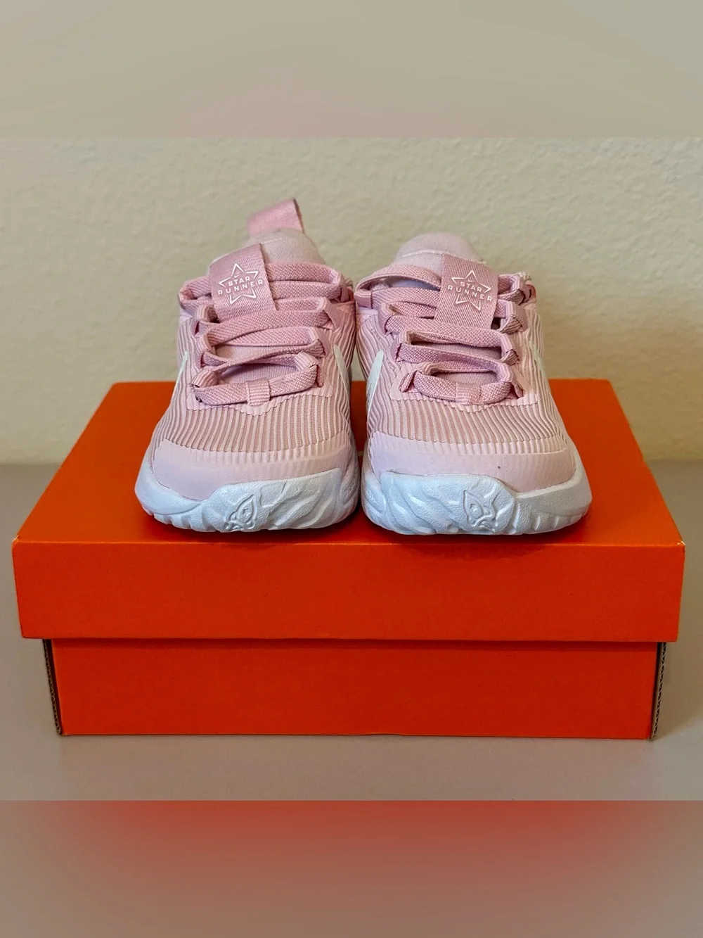 Nike Star Runner 4 Toddler Girls Shoes 5c Pink Foam Summit White